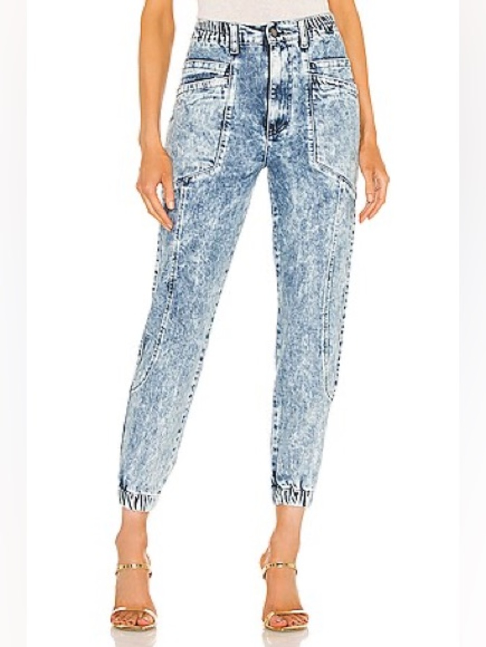 Retrofete Myla Pant in Light Blue Acid